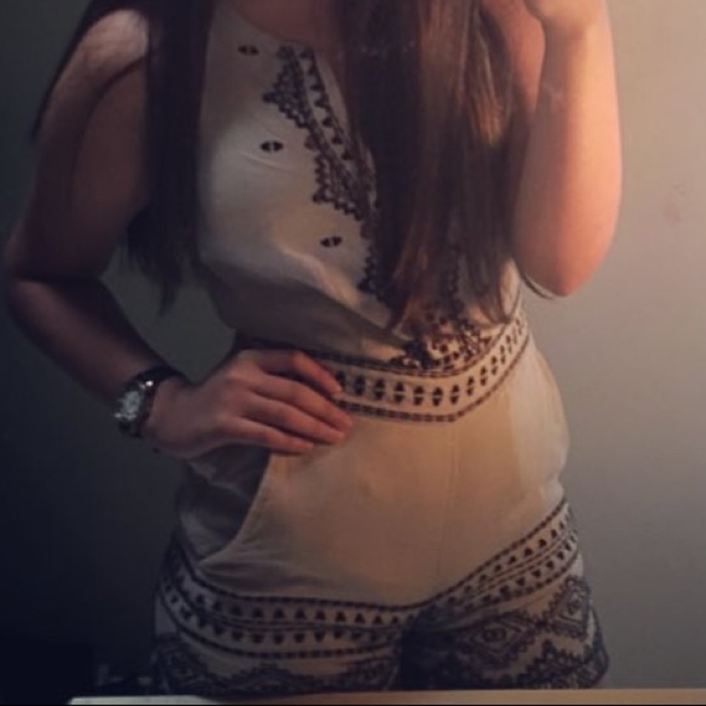 Embroidered romper